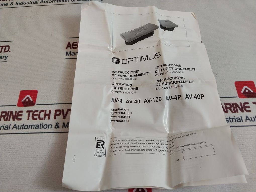 Optimus Av-4V Attenuator Wallsocket