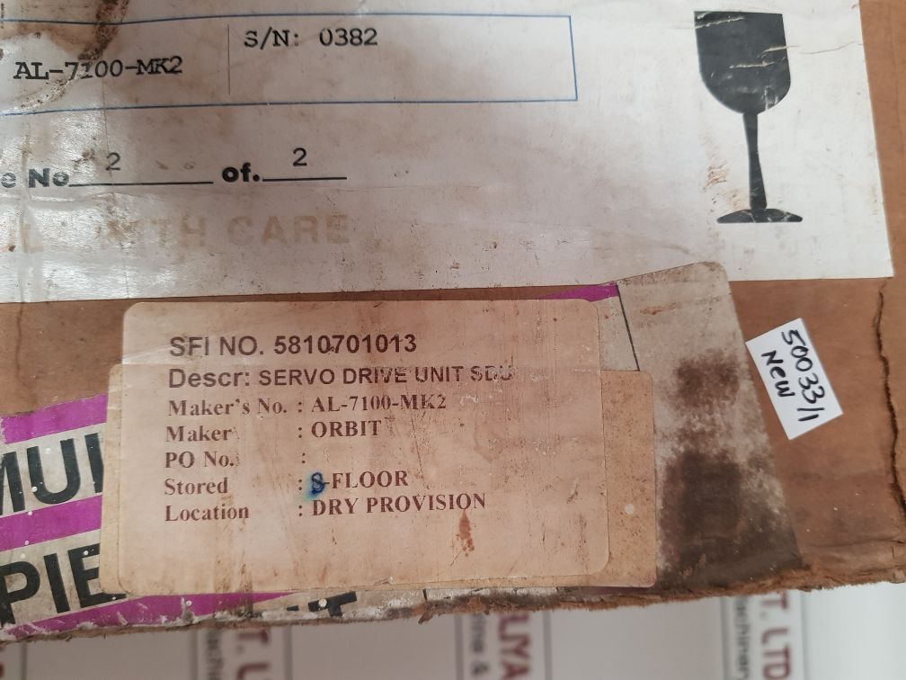 Orbit Al-7100-sdu-mk2 Servo Driver Unit