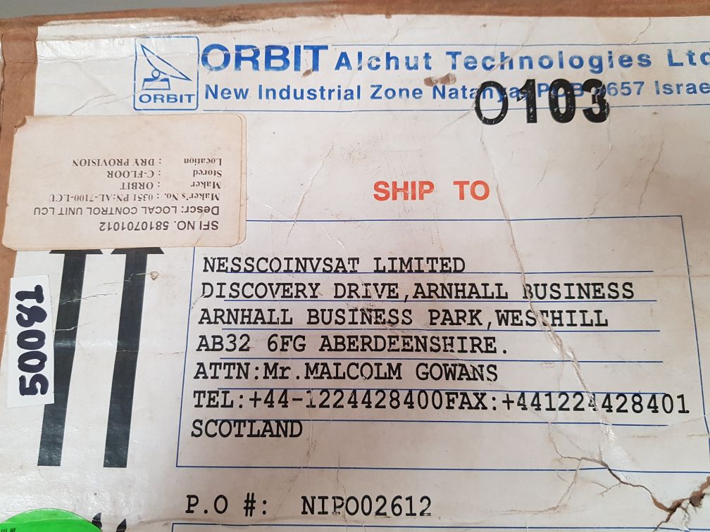 Orbit Marine Al-7100-lcu Local Control Unit
