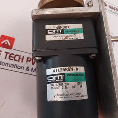 Oriental Motor 4Ik25Rgn-a 4P Speed Control Motor With Gear Head