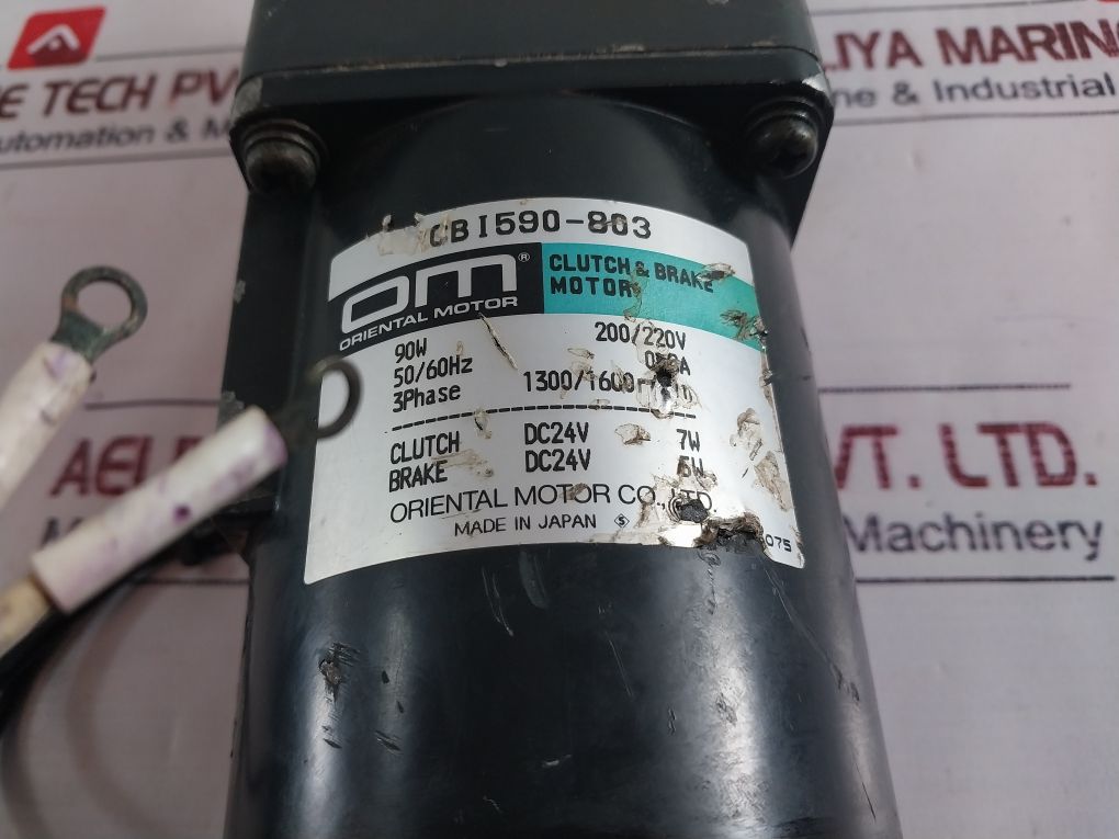 Oriental Motor Cbi590-803 3 Phase Clutch & Brake Motor 0.8A Dc24V 50/60Hz