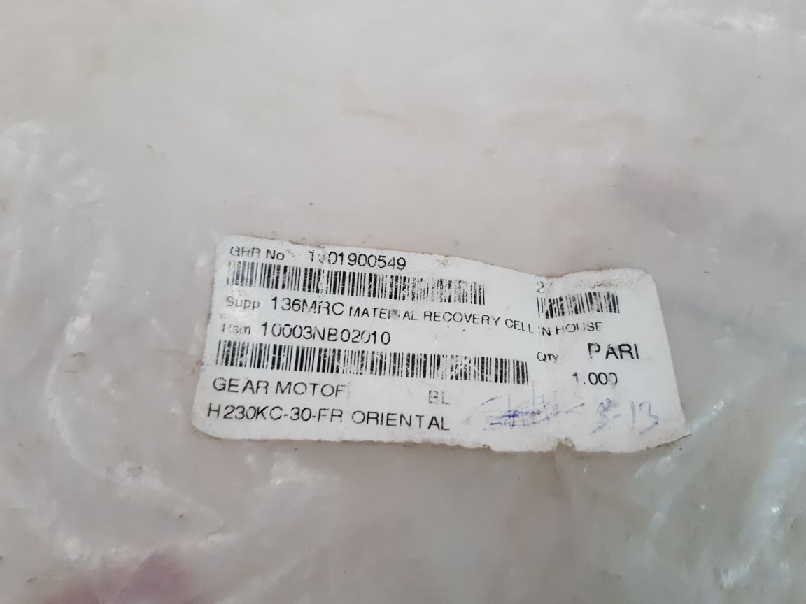 Oriental Motor Vexta Blhm230Kc-gfs Brushless Dc Motor