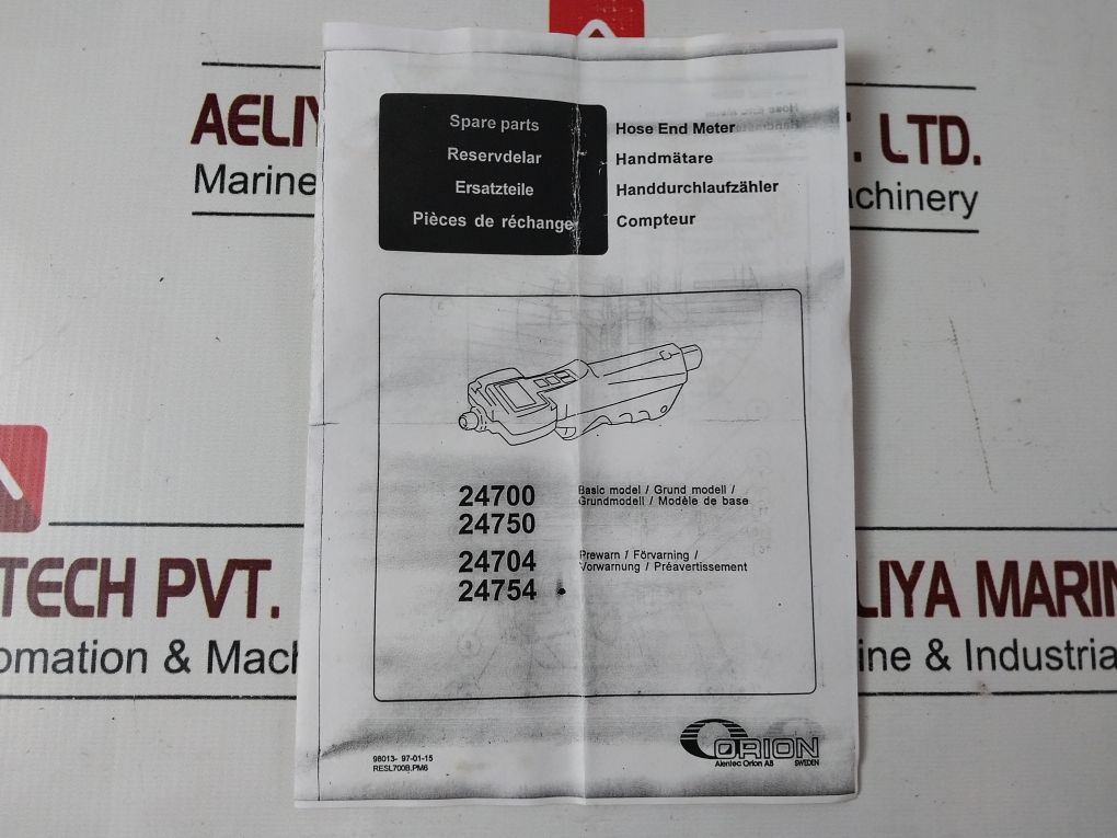 Orion 24700 Digital Hand Liquid Oil Volume Hose End Meters Calibrator