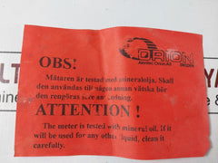 Orion 24700 Digital Hand Liquid Oil Volume Hose End Meter M1To8-dn12 (1/2”)