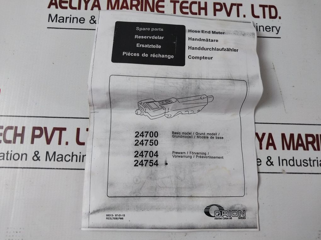 Orion 24700 Digital Hand Liquid Oil Volume Hose End Meter M1To8-dn12 (1/2”)