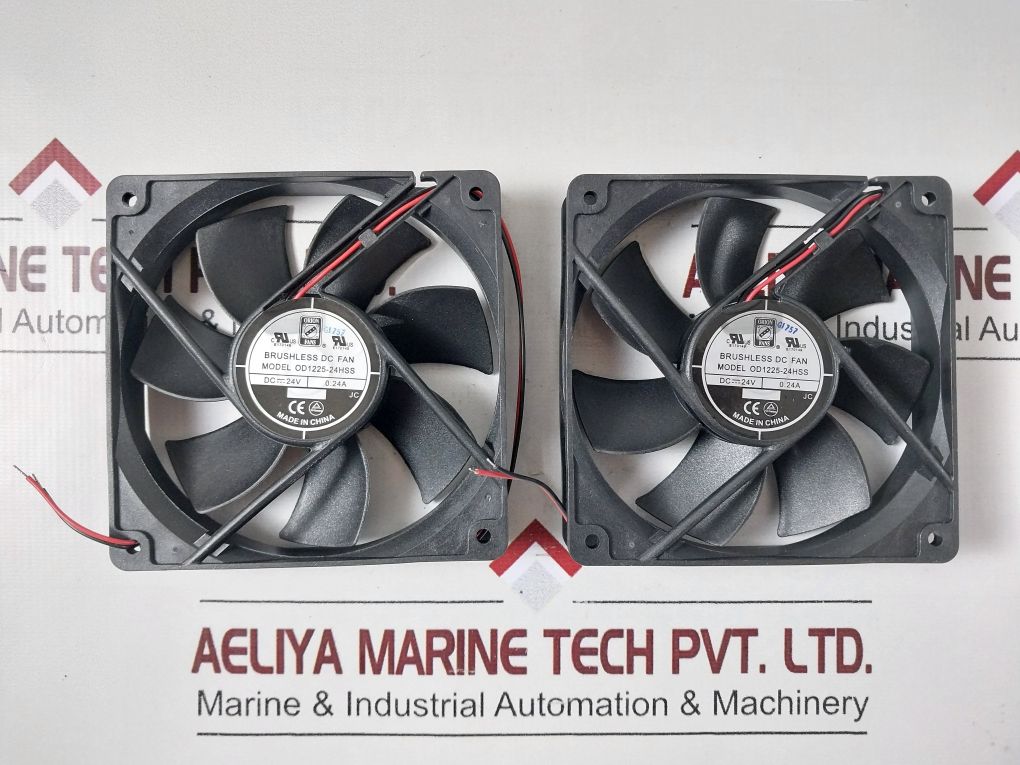 Lot Of 5X Orion Fans Od1225-24Hss Dc Fan 24V 5.8W