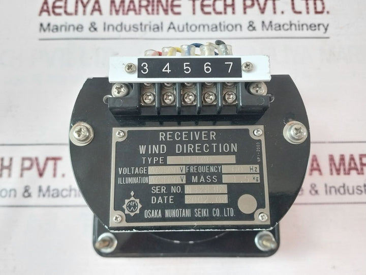 Osaka Nunotani Fe100 Wind Direction Receiver Ac 100V 60Hz