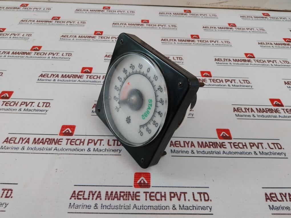 Osaka Nunotani Seiki Ts 4N39E11 Angle Indicator Receiver 70-0-70 Starbd