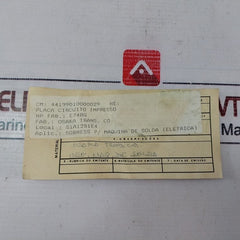 Osaka Transformer E748G Pcb Welding Products Division Y975G