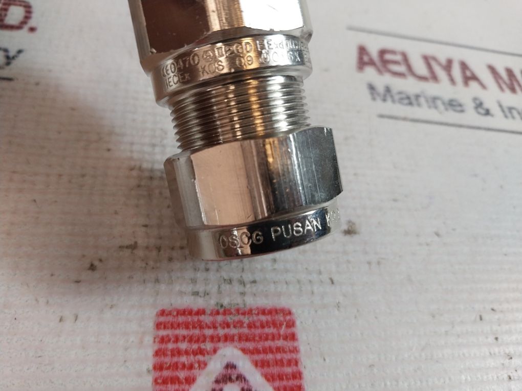 Oscg Npt 3/4” Cable Gland Brass Nickel