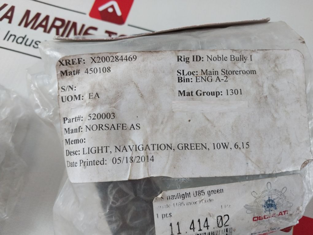 Osculati U85 Navigation Light Green