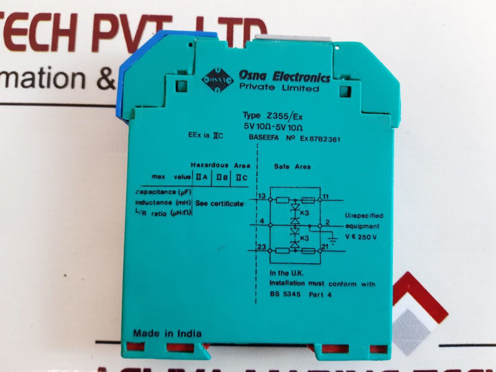 Osna Electronics Z355/Ex Zener Barrier Ex87B2361