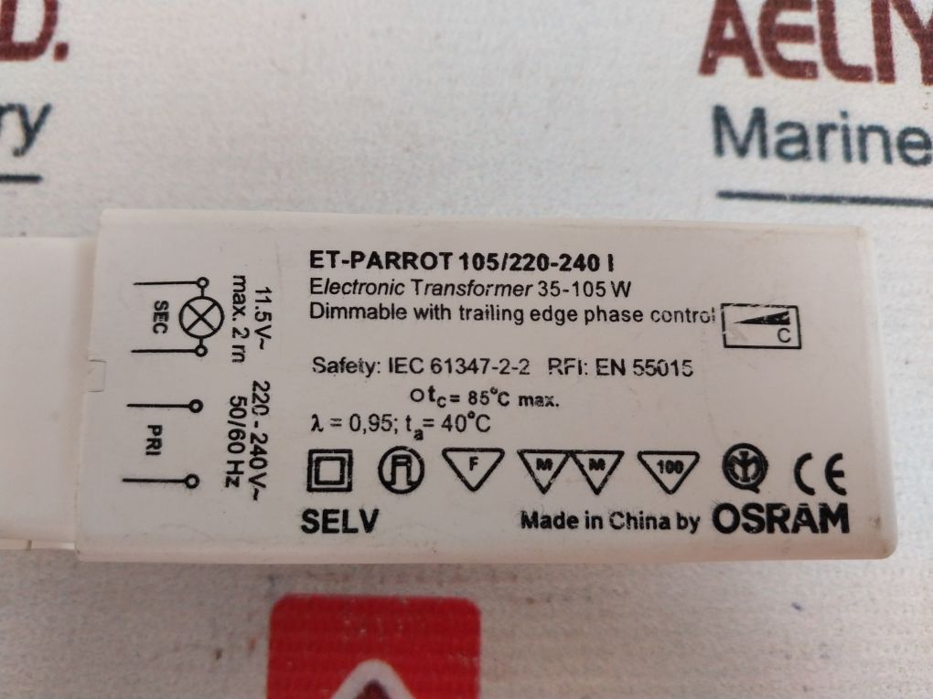 Osram Et-parrot 105/220-240 I Electronic Transformer 35-105 W