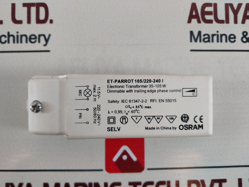 Osram Et-parrot 105/220-240 I Electronic Transformer 35-105W P1136
