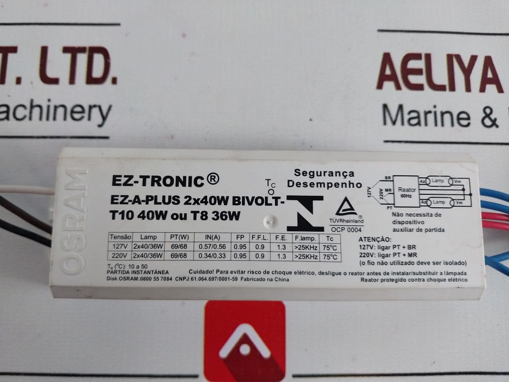 Osram Ez-a-plus 2X40W Bivolt T10 40W Ou T8 36W