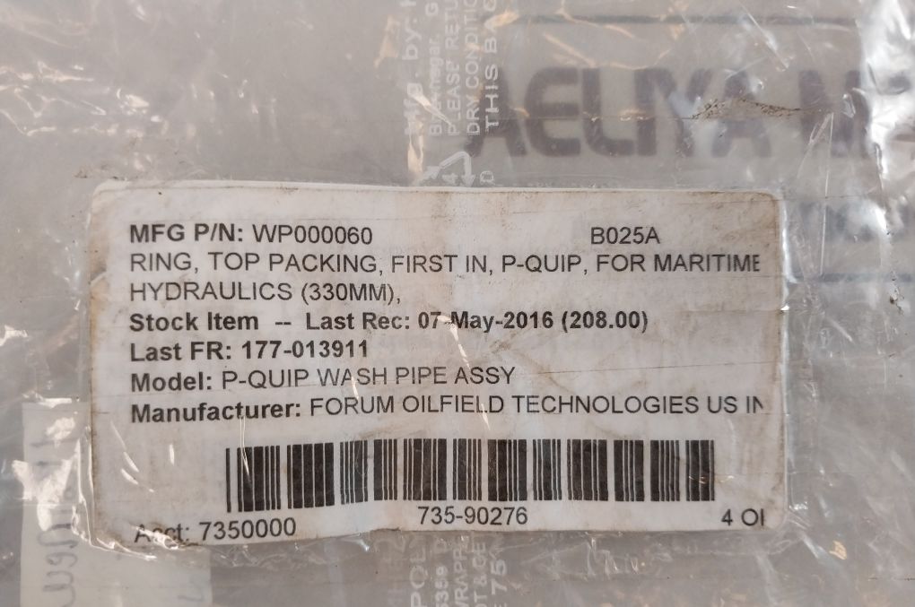 P-quip Wp000060 Top Packing Ring 330 Mm