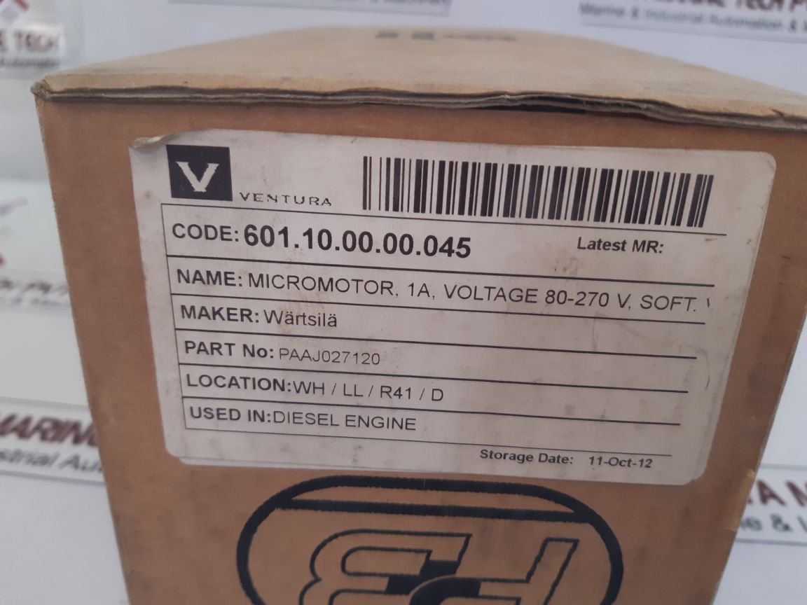 P&B Paaj027120 Vision Micromotor Software Ver.0.041 80-270V