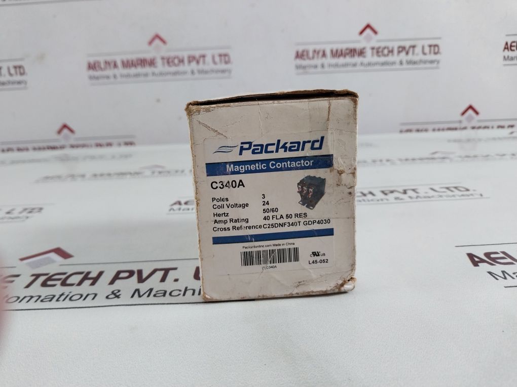 Packard C340A Magnetic Contactor 3 Poles 24 Vac
