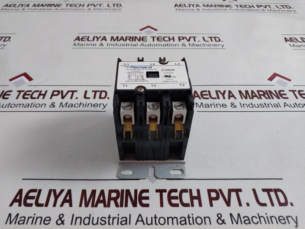 Packard C340A Magnetic Contactor 3 Poles 24 Vac