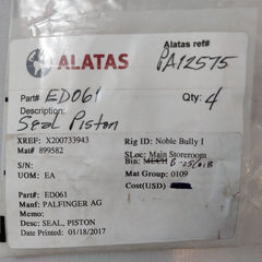 Palfinger Ed061 Piston Seal Kit