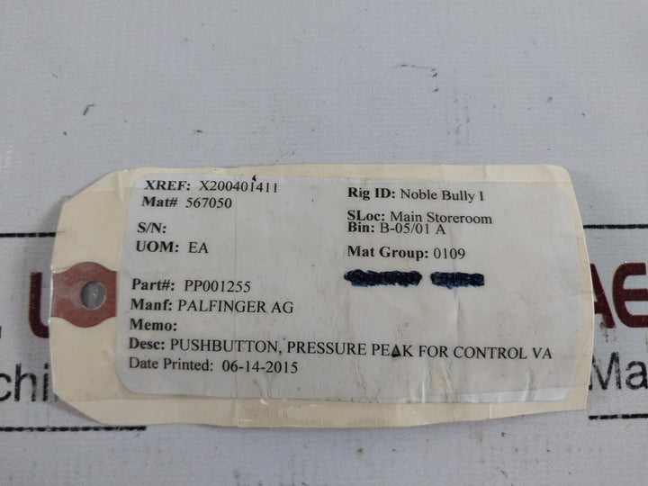 Palfinger Ev-174 Relief Valve