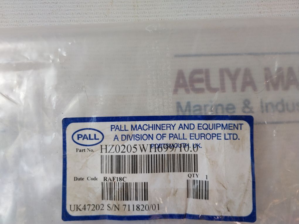 Pall Hh0205Wh699/10.0 Proximity Sensor 10M