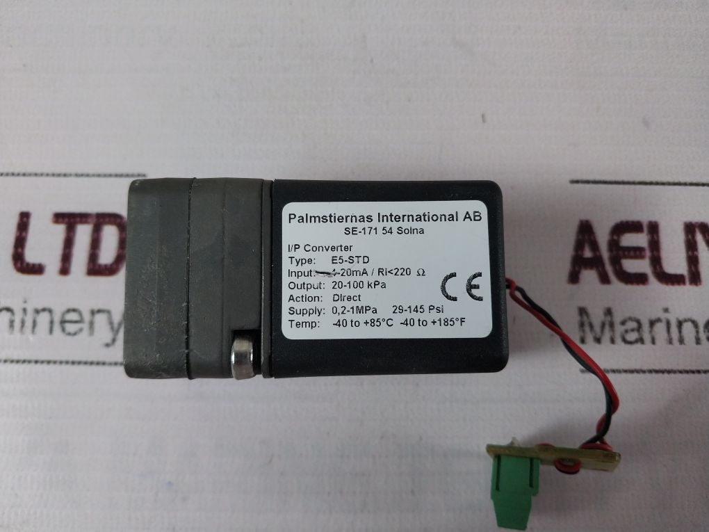 Palmstiernas International E5-std I/P Converter 4-20Ma 20-100 Kpa