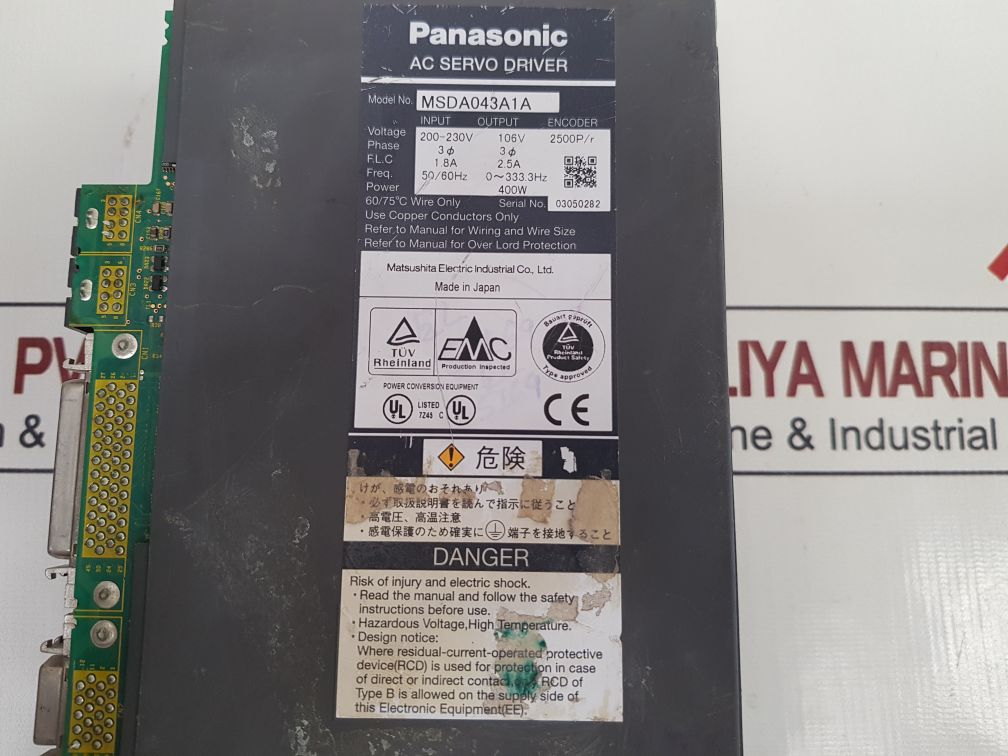 Panasonic Msda043A1A Ac Servo Driver