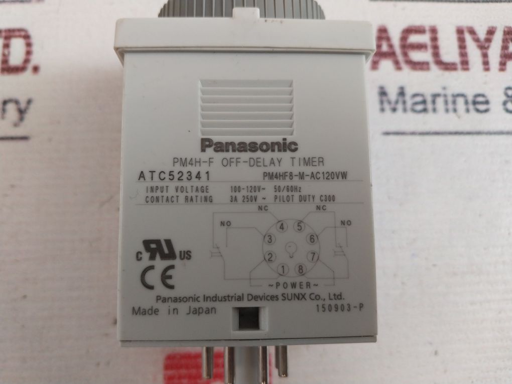 Panasonic Pm4Hf8-m-ac120Vw Off-delay Timer