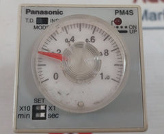 Panasonic Pm4S-a2C10M-ac120V Multirange Timer
