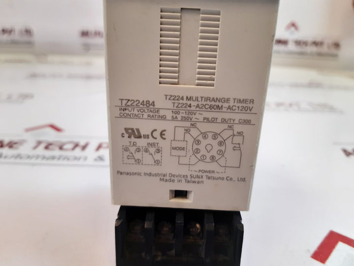 Panasonic Tz224-a2C60M-ac120V Multirange Timer