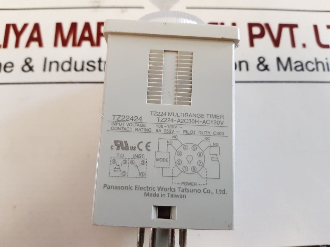 Panasonic Tz224-a2C30H-ac120V Multirange Timer