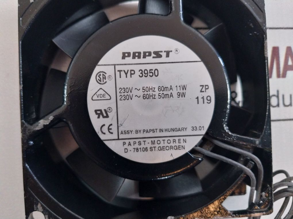 Papst-motoren 3950 Cooling Fan