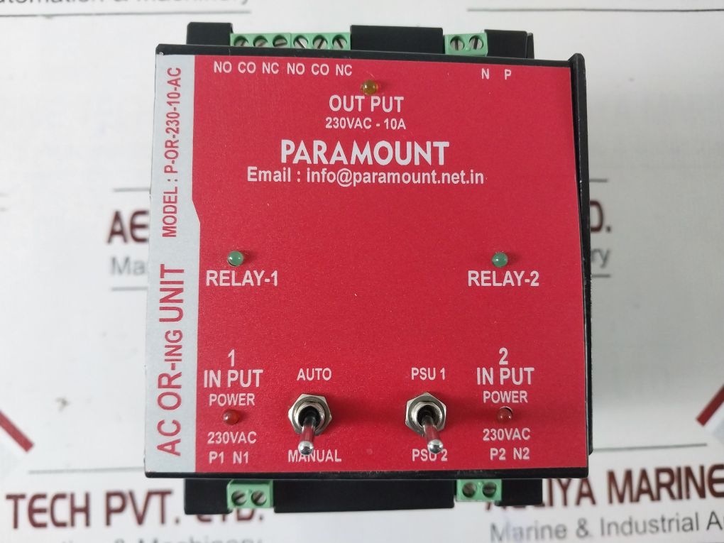 Paramount P-or-230-10-ac Ac Or-ing Unit