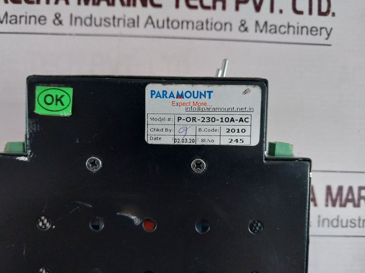 Paramount P-or-230-10A-ac Ac Or-ing Unit 230Vac-10A