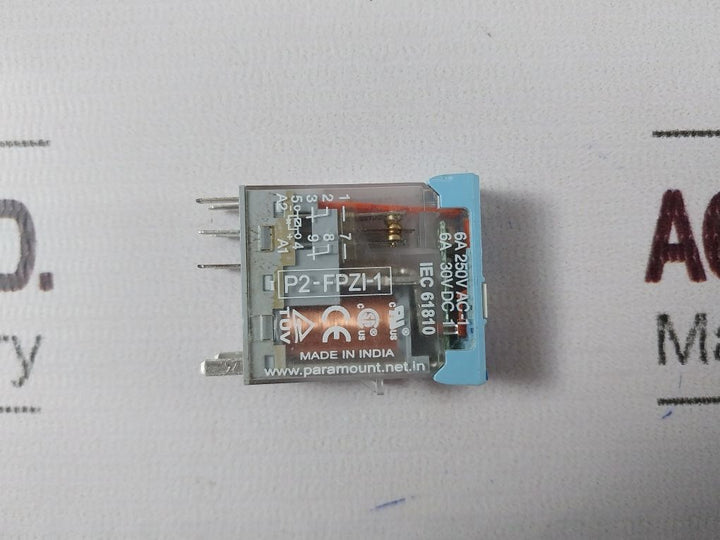Lot Of 5X Paramount P2-fpzi-1 Relay Dc 24V