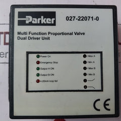 Parker 027-22071-0 Valve Dual Driver Unit