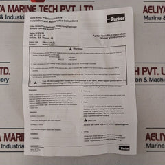 Parker 08F22C2140Aafr Repair Kit For Solenoid Valve
