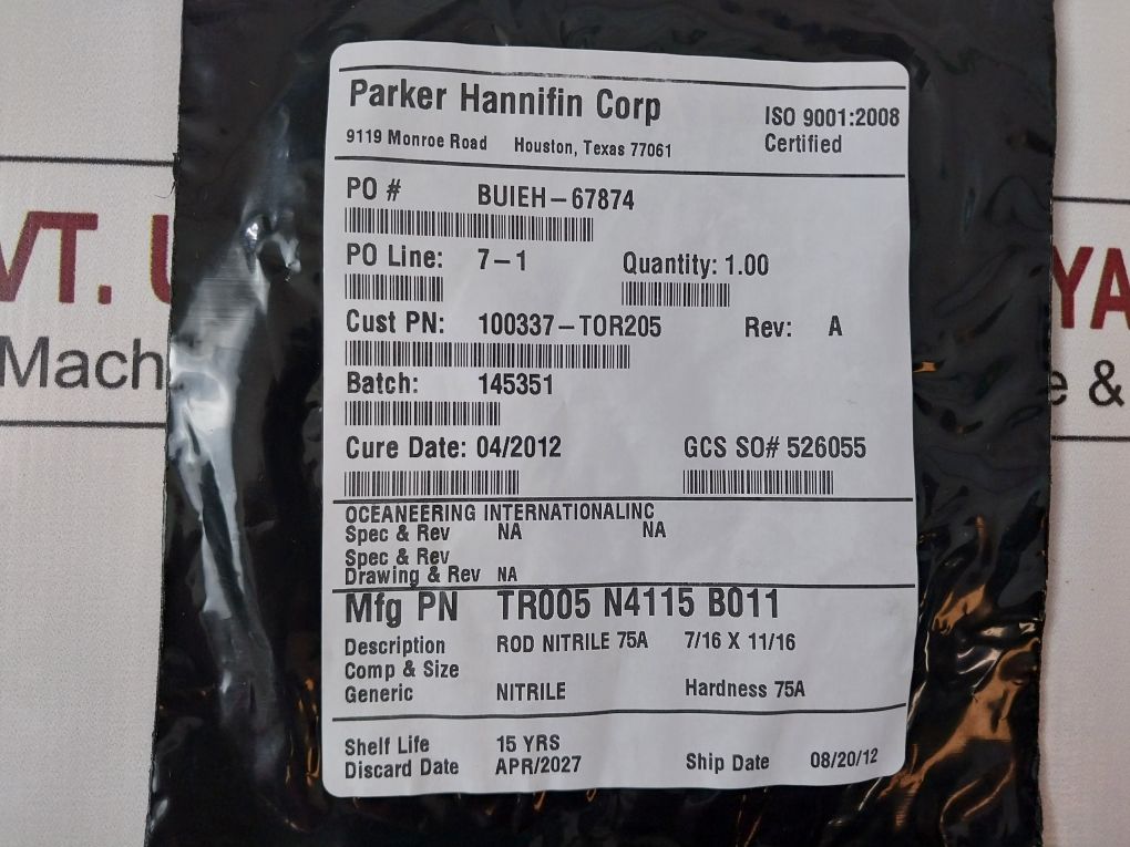 Parker 100740-sk Seal Valve Kit