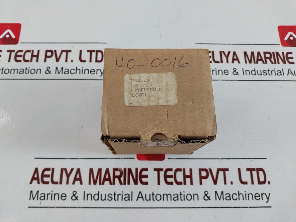 Parker 100Psi/Kpa Pressure Gauge 213.53 2.5”