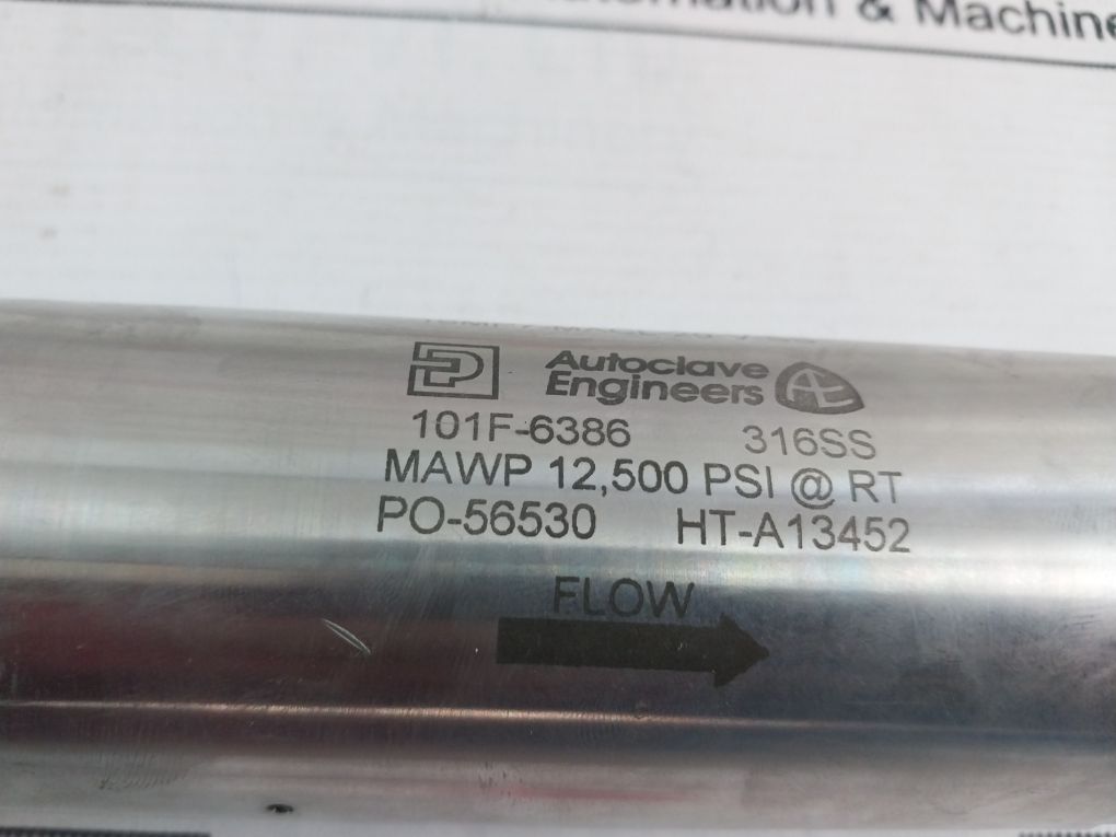 Parker 101F-6386 Autoclave Check Valve 16Mp7-macl-20-v-ss