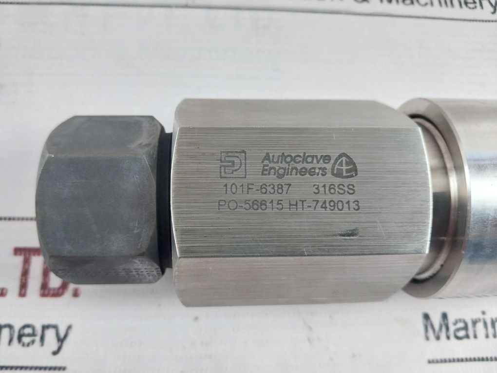 Parker 101F-6386 Autoclave Check Valve 16Mp7-macl-20-v-ss