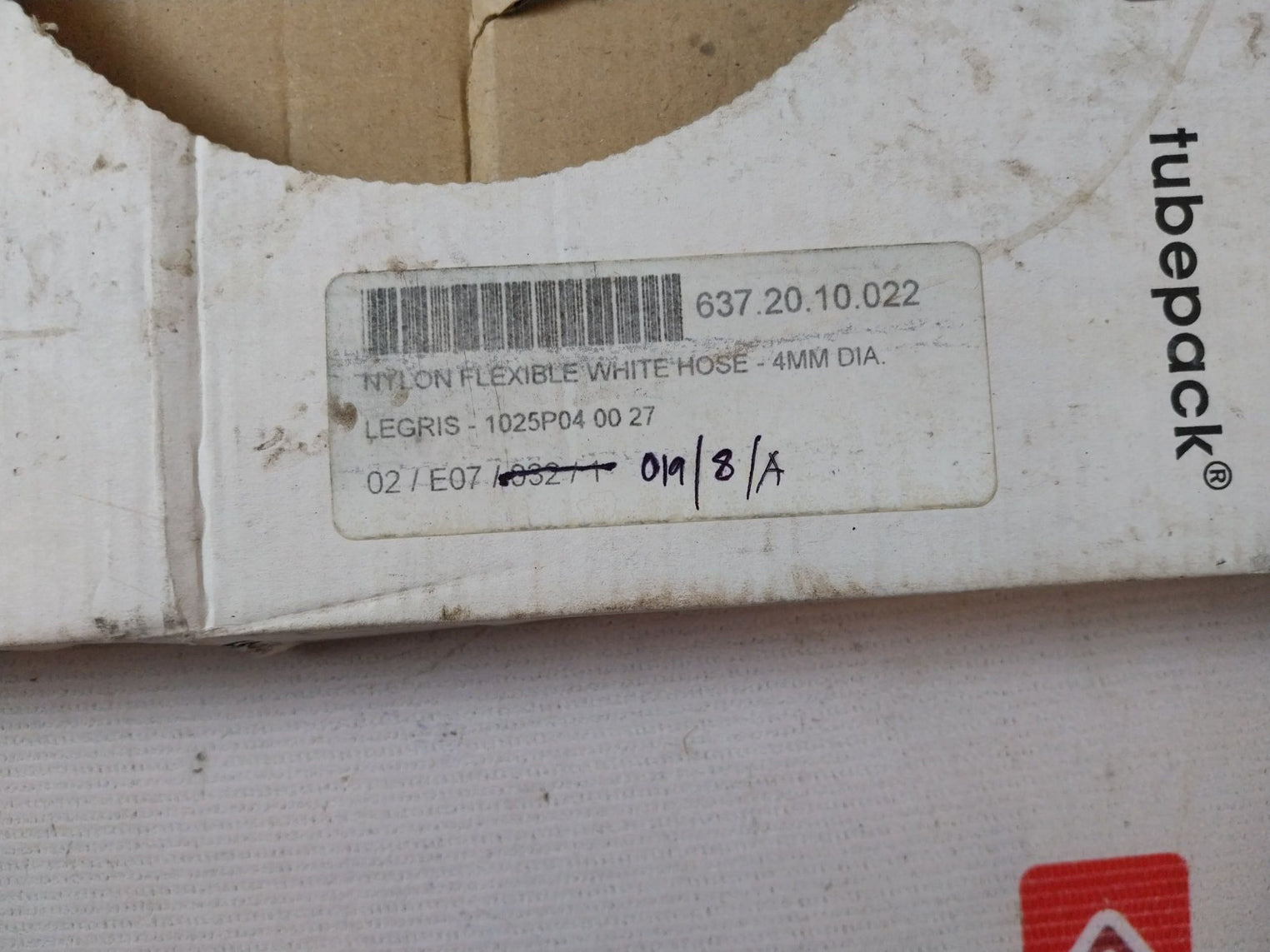 Parker 1025P04 00 27 Legris Connectic Nylon Flexible White Hose