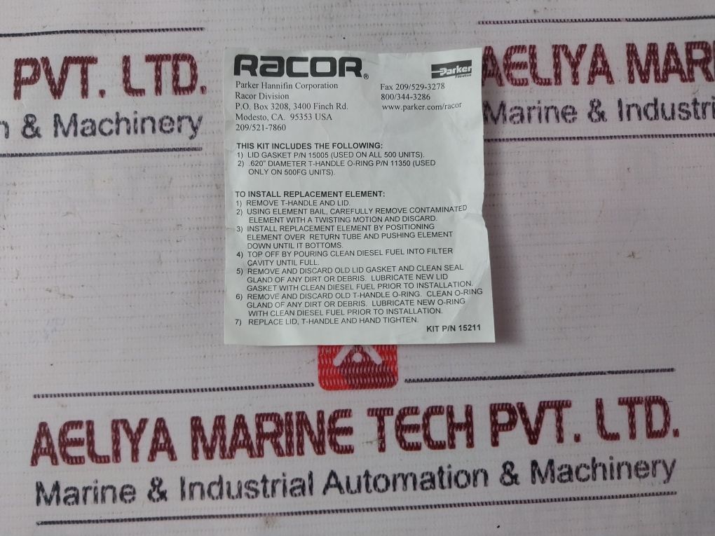 Parker 15211 Service Seal Kit