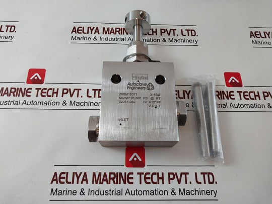 Parker 20Sm16071 Needle Valve

