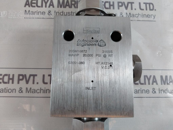 Parker 20Sm16872 Needle Valve Free Shipping