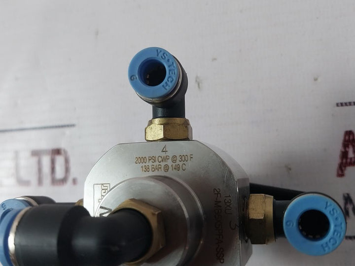 Parker 2F-mb6X5Pfa-ssp Multi-way Ball Valve 2500 Psi