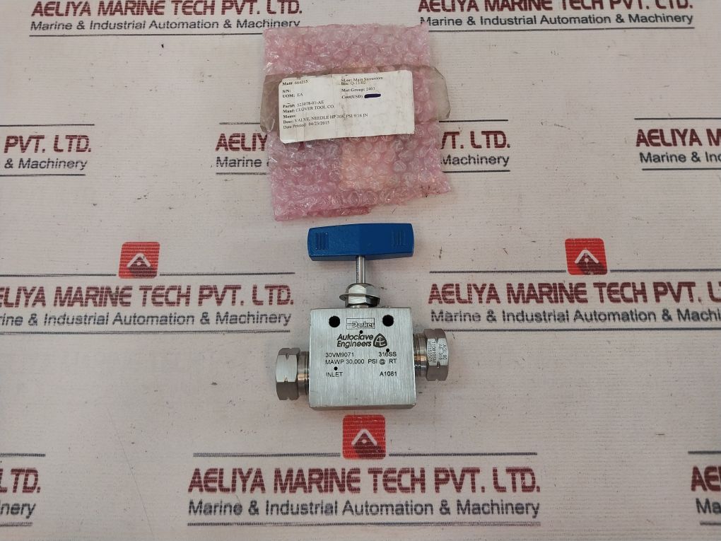 Parker 30Vm9071 High Pressure Needle Valve