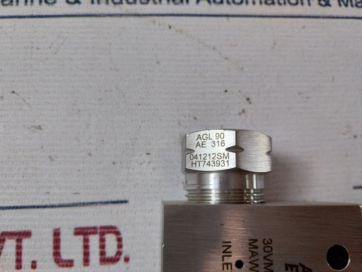 Parker 30Vm9071 Needle Valve Autoclave Engineers 30000 Psi