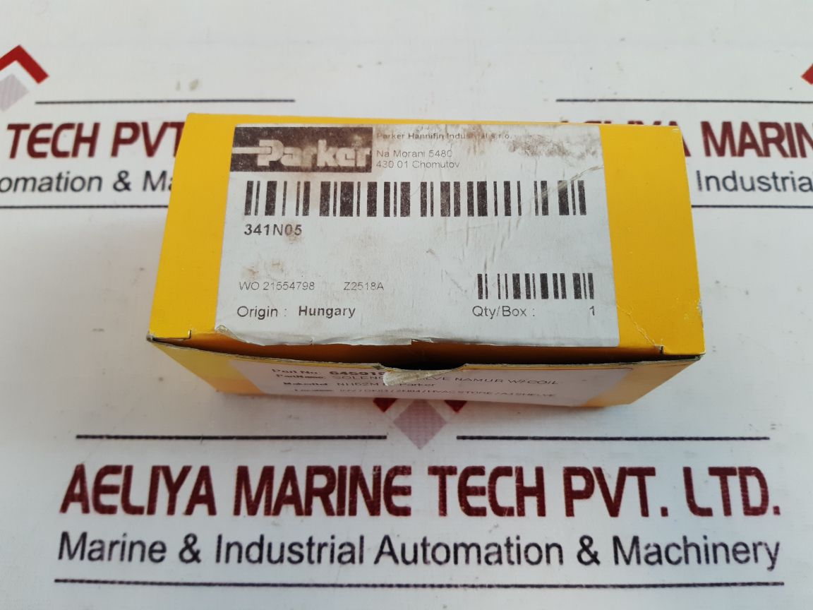 Parker 341N05 Solenoid Valve Namur W/Coil